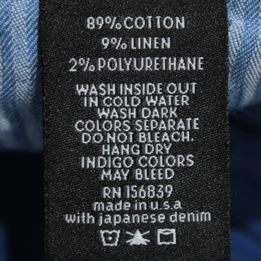 Monfrere NWT 5 Pocket Jeans Size 30 US Slim Fit Brando Blue Cotton Blend